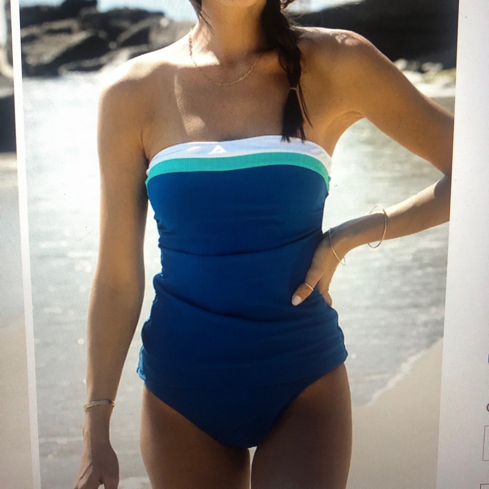 Beachsissi Tummy Control color block tankini set